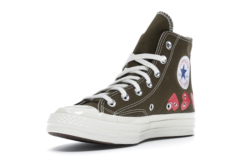 Converse Chuck Taylor All Star 70 Hi Comme des Garcons PLAY Multi-Heart Green