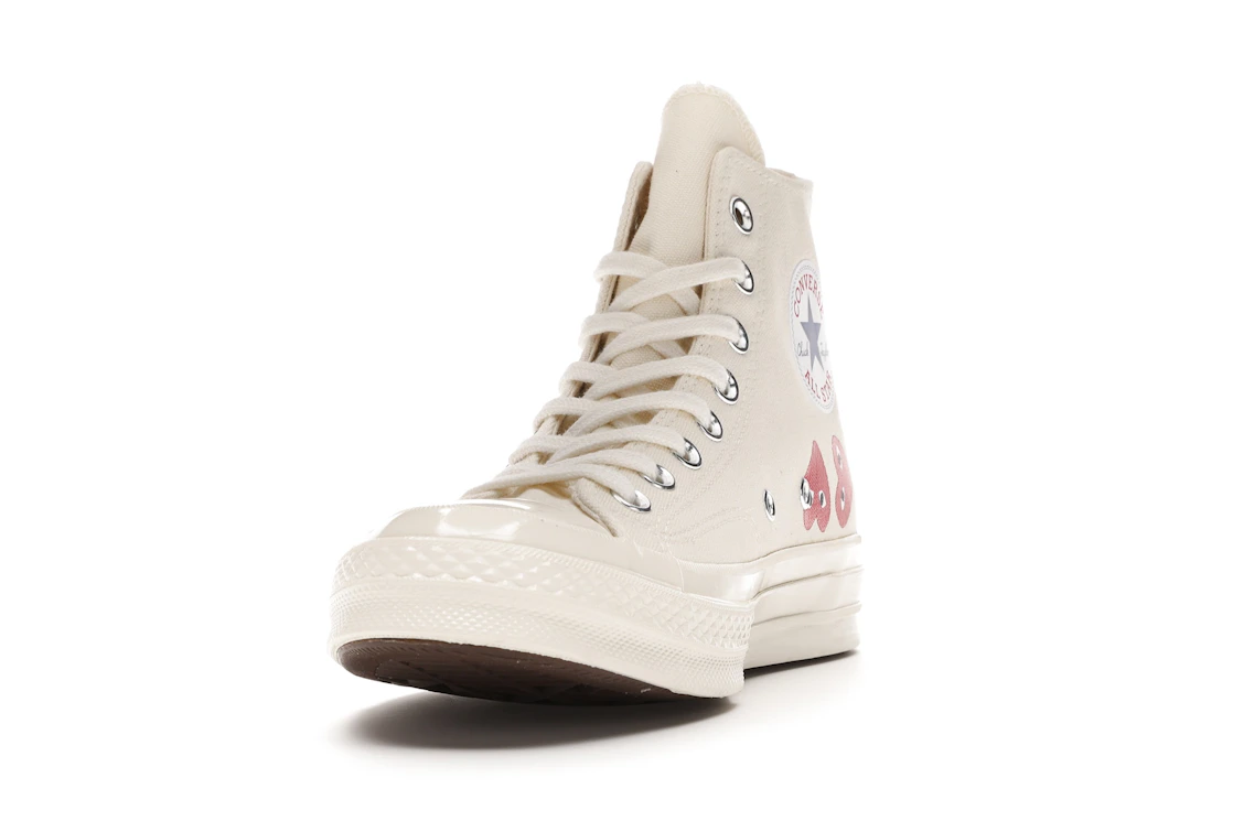 Converse Chuck Taylor All Star 70 Hi Comme des Garcons PLAY Multi-Heart White