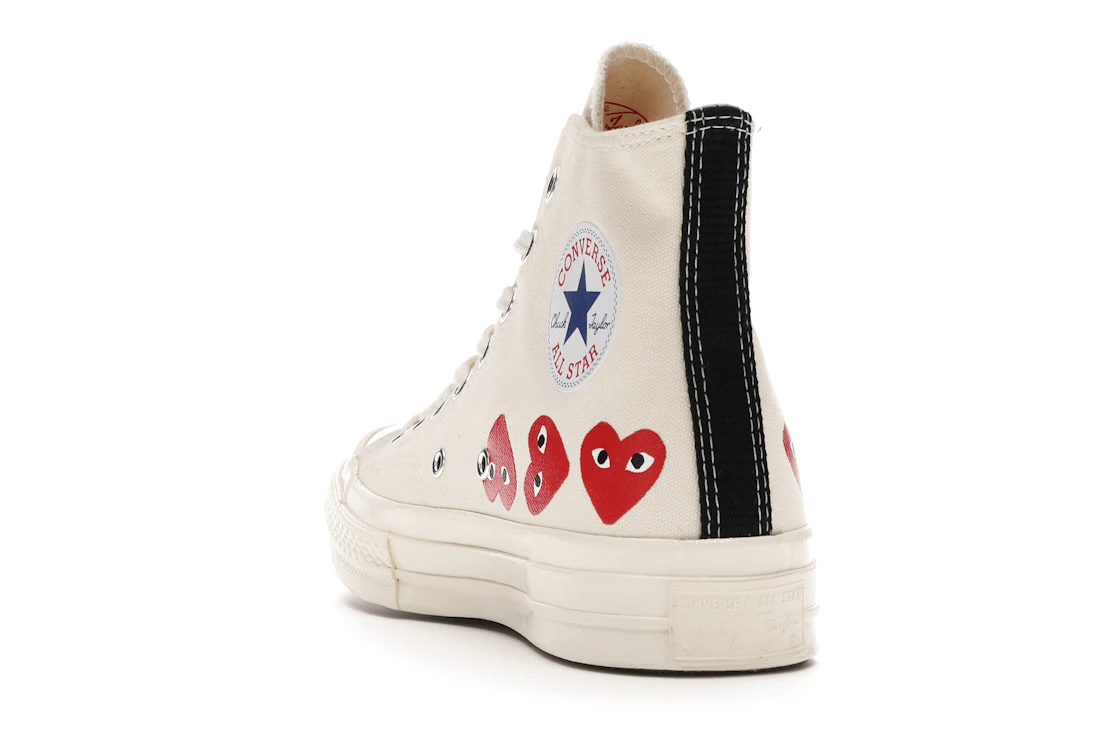 Converse Chuck Taylor All Star 70 Hi Comme des Garcons PLAY Multi-Heart White