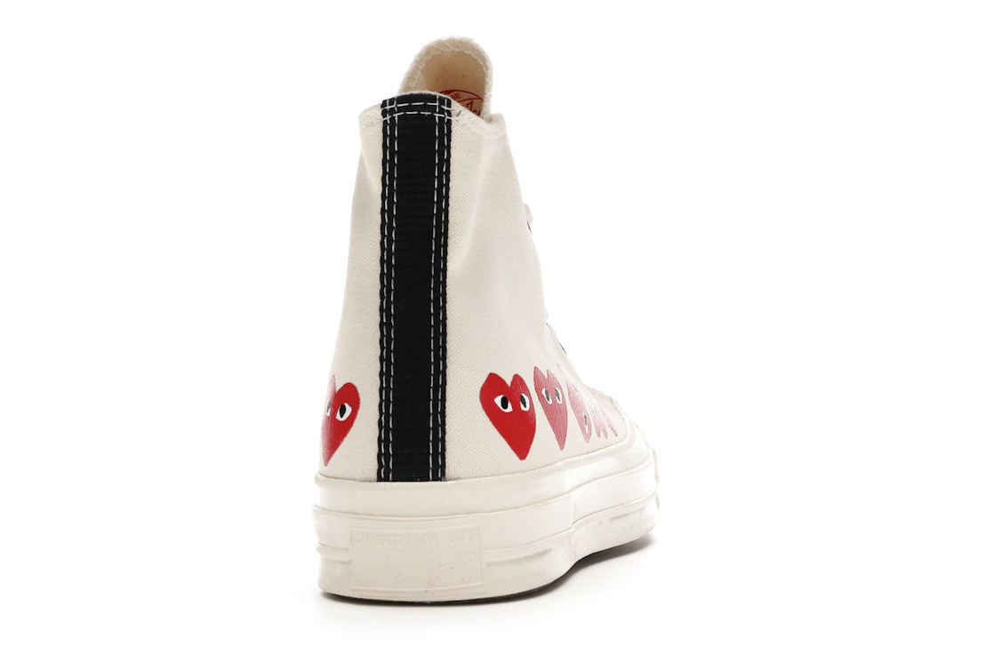 Converse Chuck Taylor All Star 70 Hi Comme des Garcons PLAY Multi-Heart White