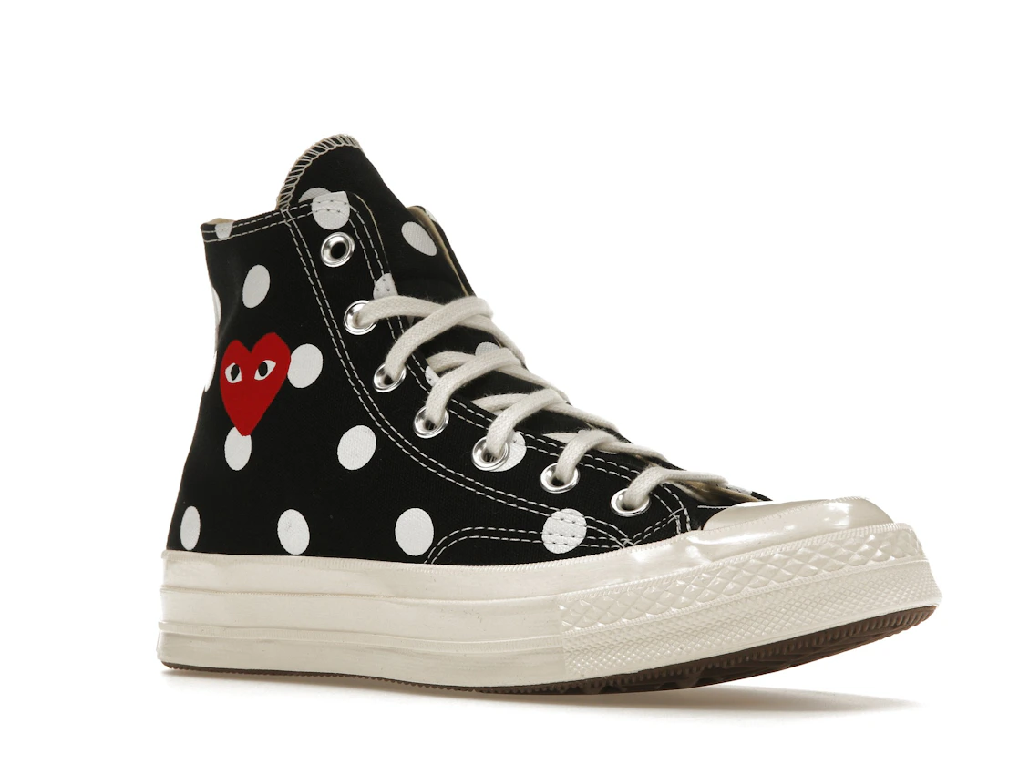 Converse Chuck Taylor All Star 70 Hi Comme des Garcons PLAY Polka Dot Black