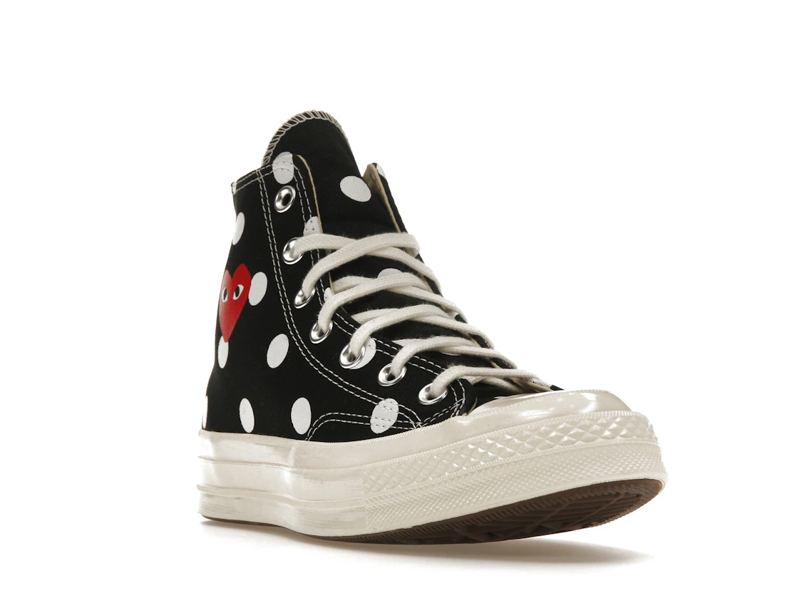 Converse Chuck Taylor All Star 70 Hi Comme des Garcons PLAY Polka Dot Black