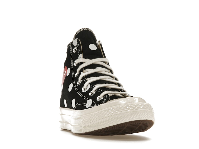 Converse Chuck Taylor All Star 70 Hi Comme des Garcons PLAY  Polka Dot Black