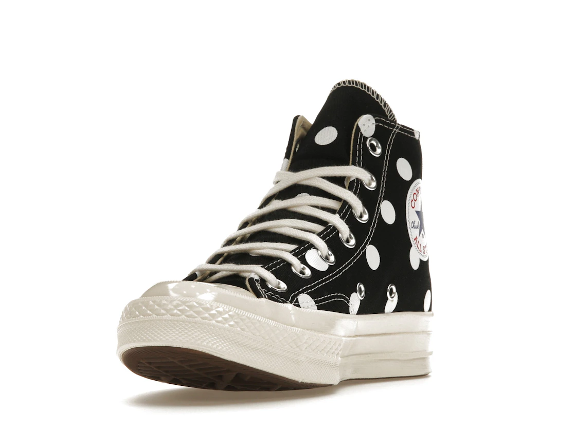 Converse Chuck Taylor All Star 70 Hi Comme des Garcons PLAY Polka Dot Black