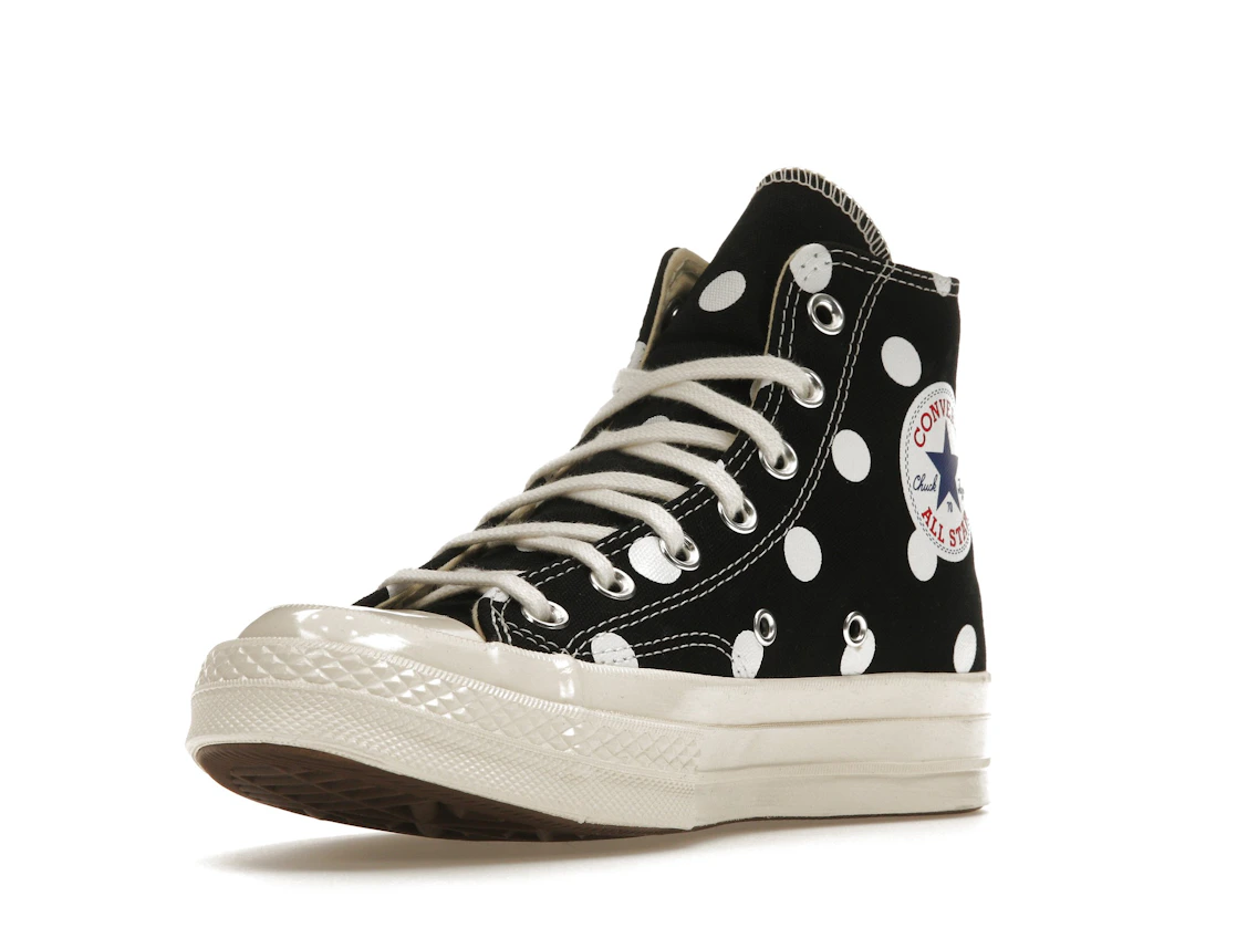 Converse Chuck Taylor All Star 70 Hi Comme des Garcons PLAY Polka Dot Black