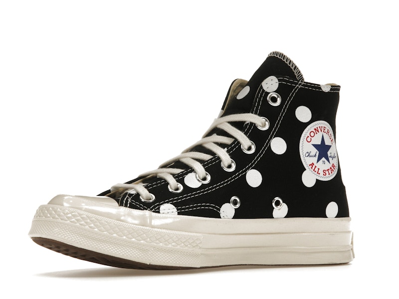 Converse Chuck Taylor All Star 70 Hi Comme des Garcons PLAY  Polka Dot Black