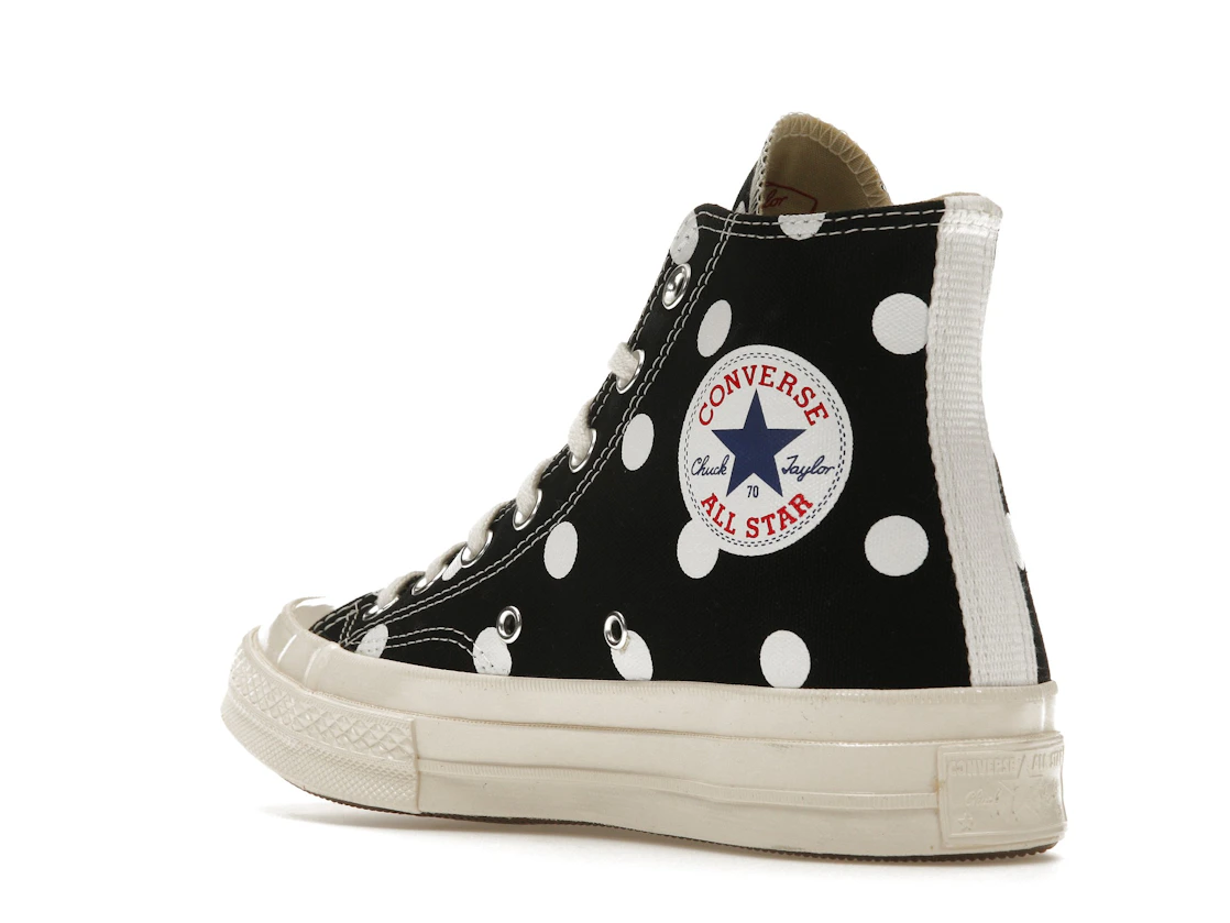 Converse Chuck Taylor All Star 70 Hi Comme des Garcons PLAY Polka Dot Black