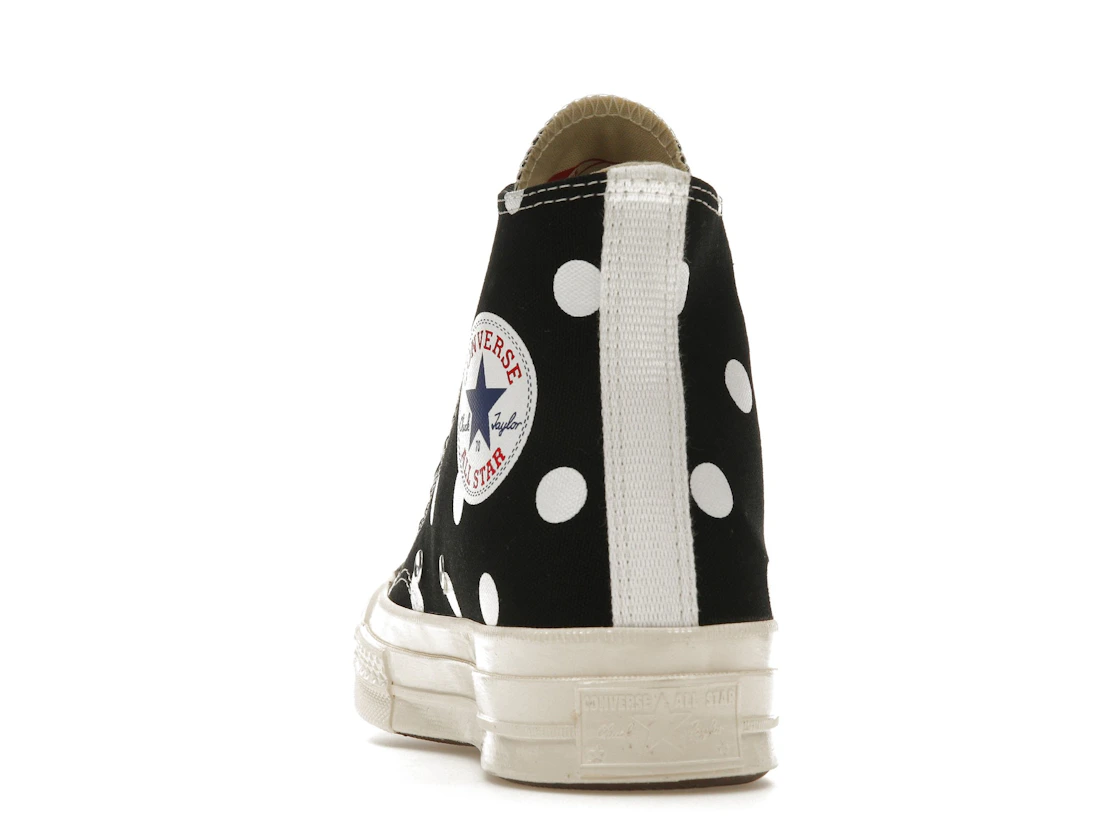 Converse Chuck Taylor All Star 70 Hi Comme des Garcons PLAY Polka Dot Black