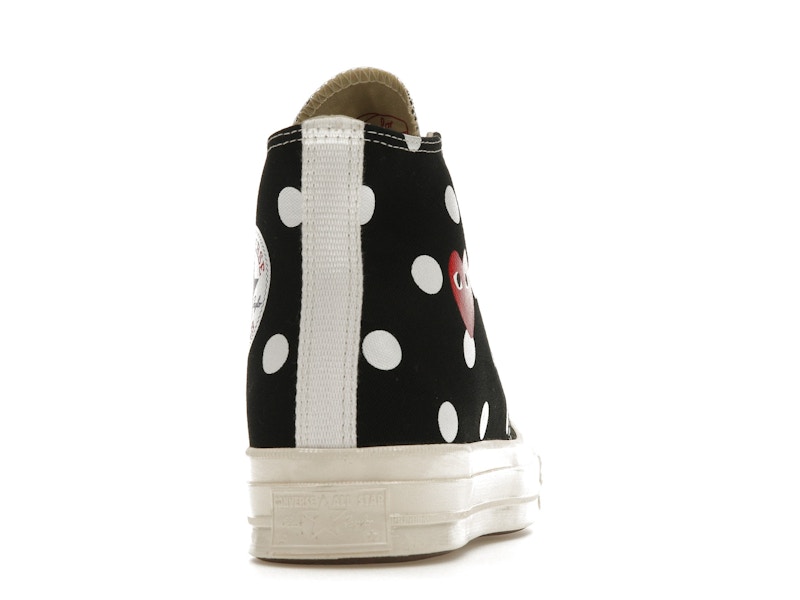 Converse Chuck Taylor All Star 70 Hi Comme des Garcons PLAY  Polka Dot Black
