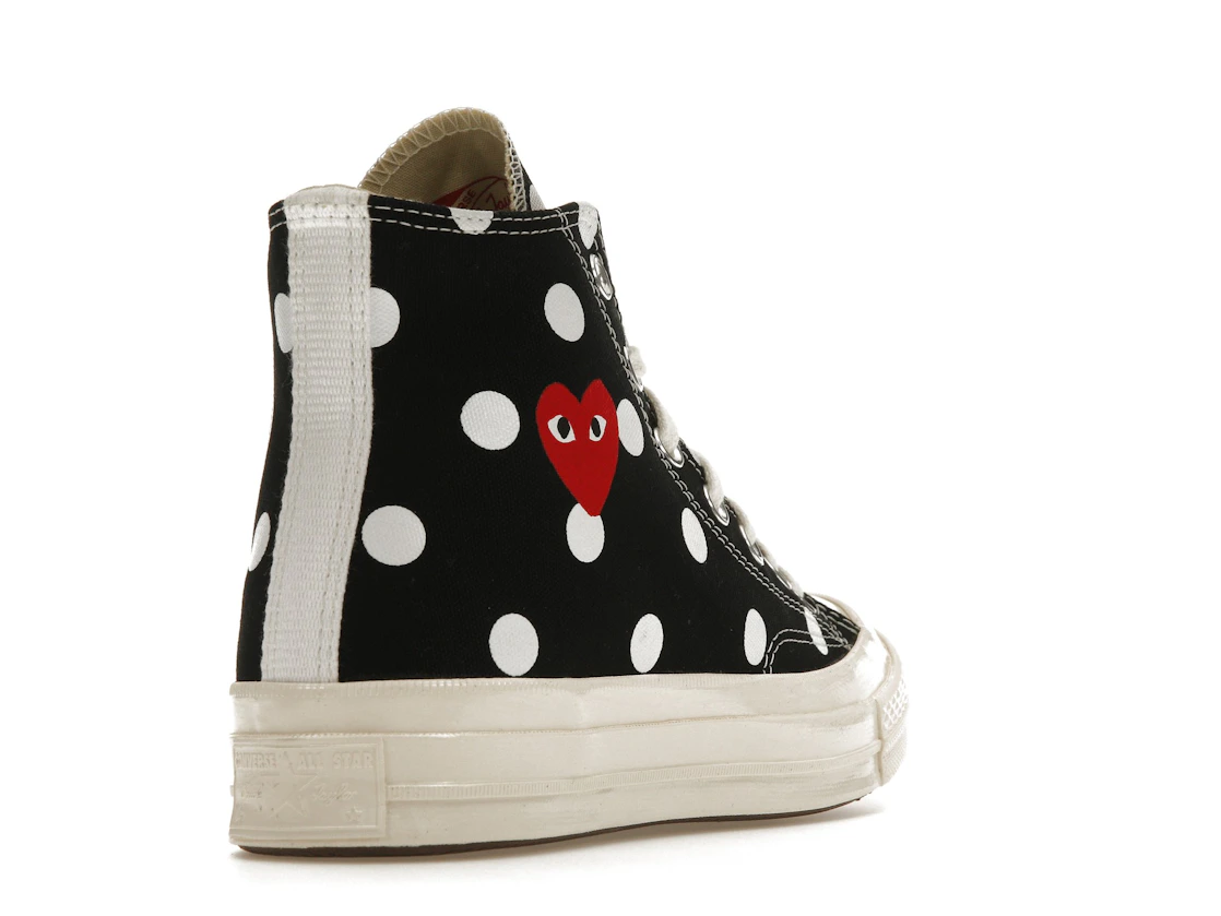 Converse Chuck Taylor All Star 70 Hi Comme des Garcons PLAY Polka Dot Black