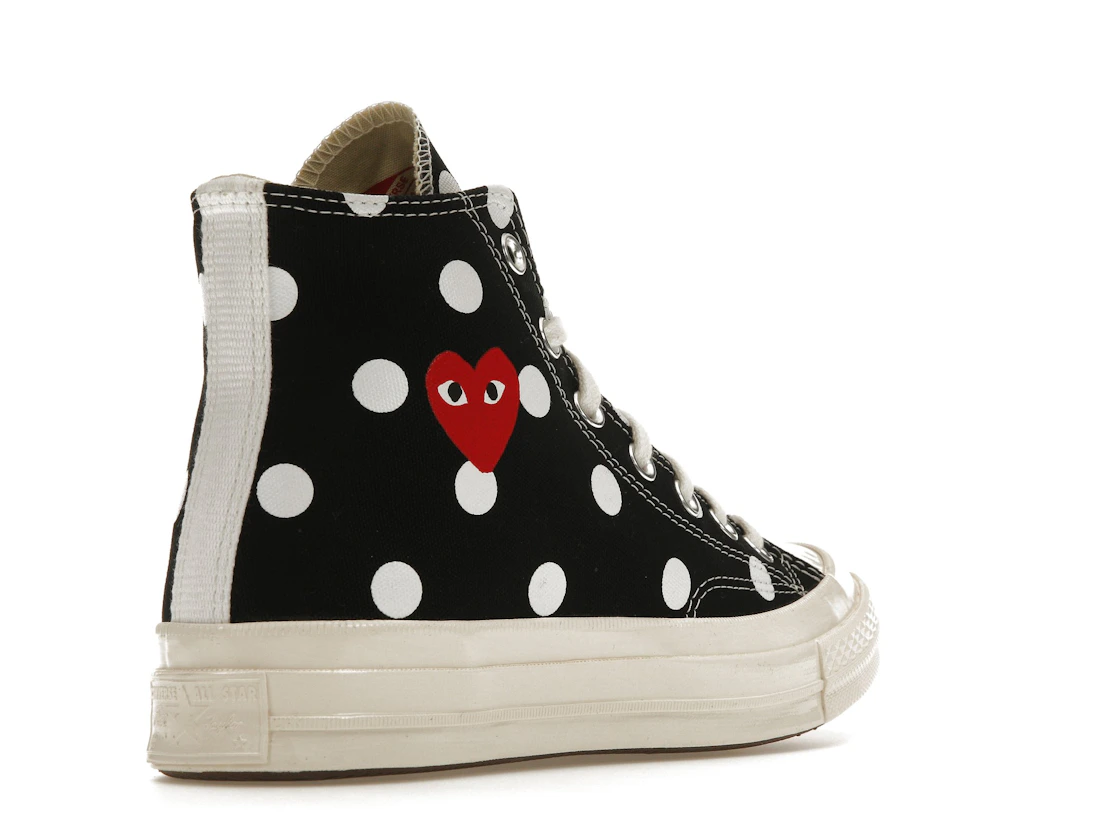 Converse Chuck Taylor All Star 70 Hi Comme des Garcons PLAY Polka Dot Black