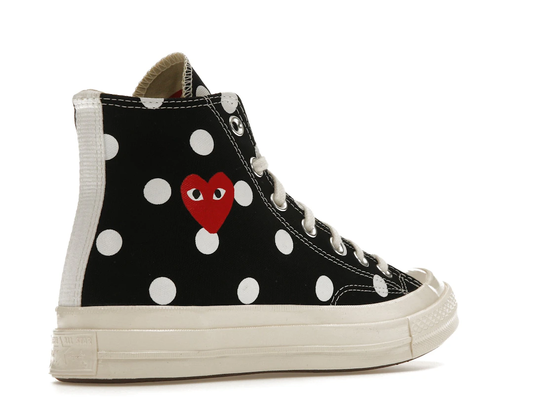 Converse Chuck Taylor All Star 70 Hi Comme des Garcons PLAY Polka Dot Black