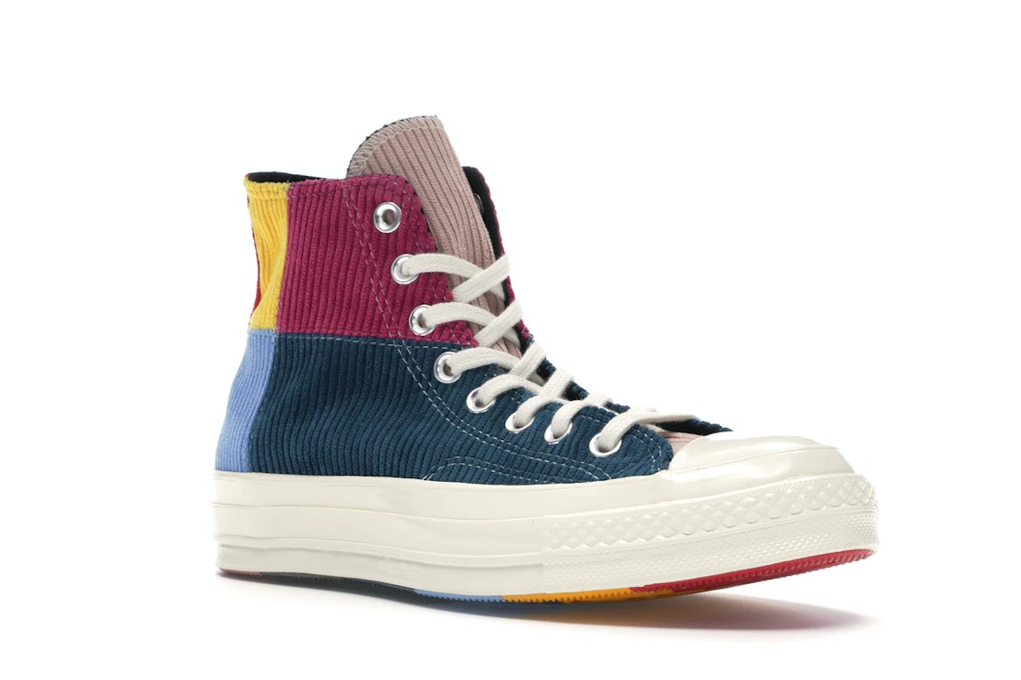 Converse Chuck Taylor All Star 70 Hi Corduroy Patchwork Gold Navy