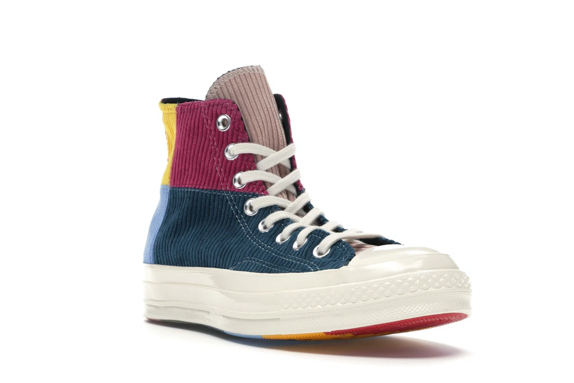 Converse Chuck Taylor All Star 70 Hi Corduroy Patchwork Gold Navy