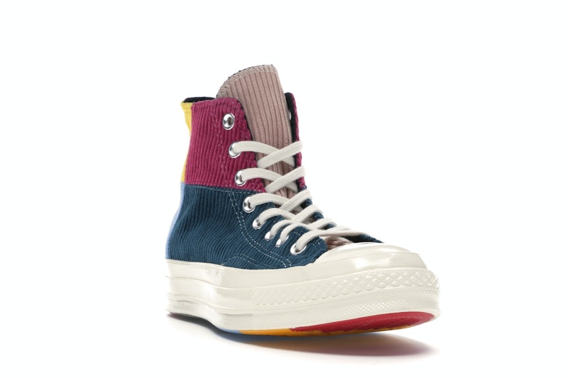 Converse Chuck Taylor All Star 70 Hi Corduroy Patchwork Gold Navy