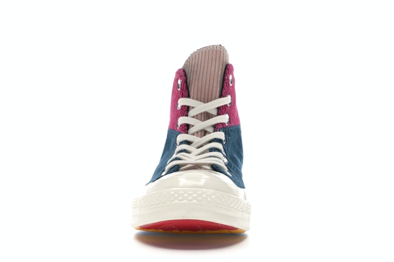 Converse Chuck Taylor All Star 70 Hi Corduroy Patchwork Gold Navy