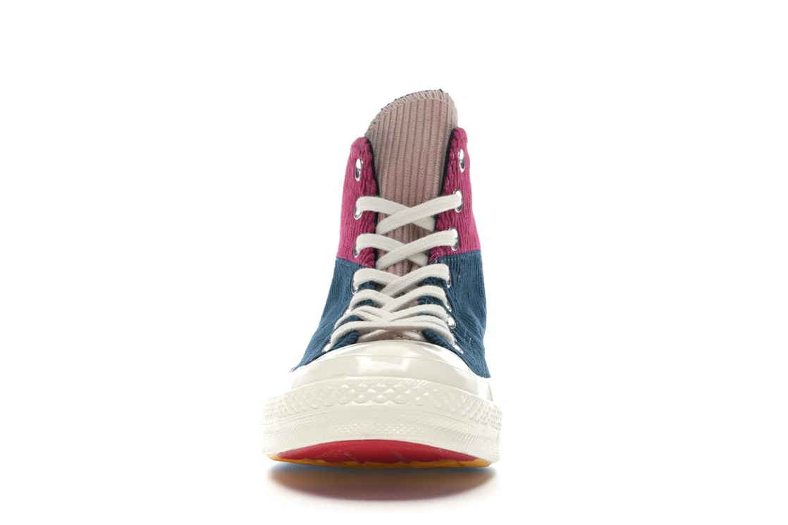 Converse Chuck Taylor All Star 70 Hi Corduroy Patchwork Gold Navy