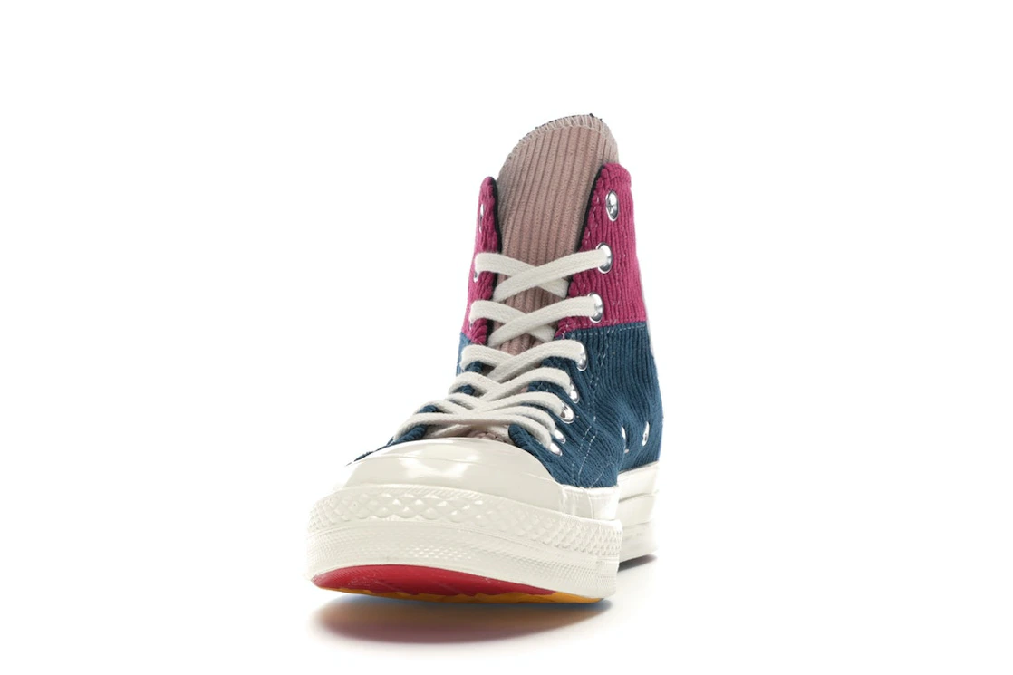 Converse Chuck Taylor All Star 70 Hi Corduroy Patchwork Gold Navy