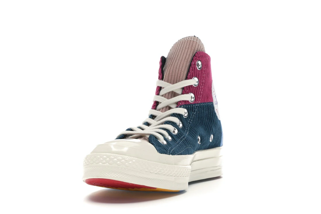 Converse Chuck Taylor All Star 70 Hi Corduroy Patchwork Gold Navy