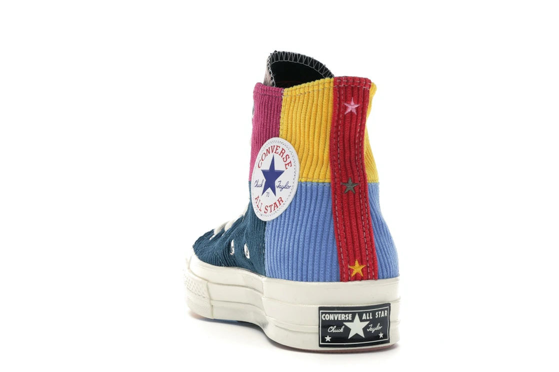 Converse Chuck Taylor All Star 70 Hi Corduroy Patchwork Gold Navy