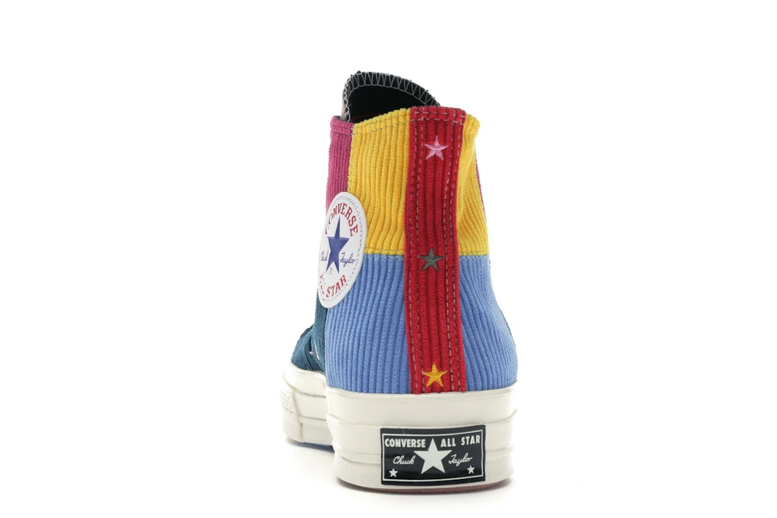 Converse Chuck Taylor All Star 70 Hi Corduroy Patchwork Gold Navy