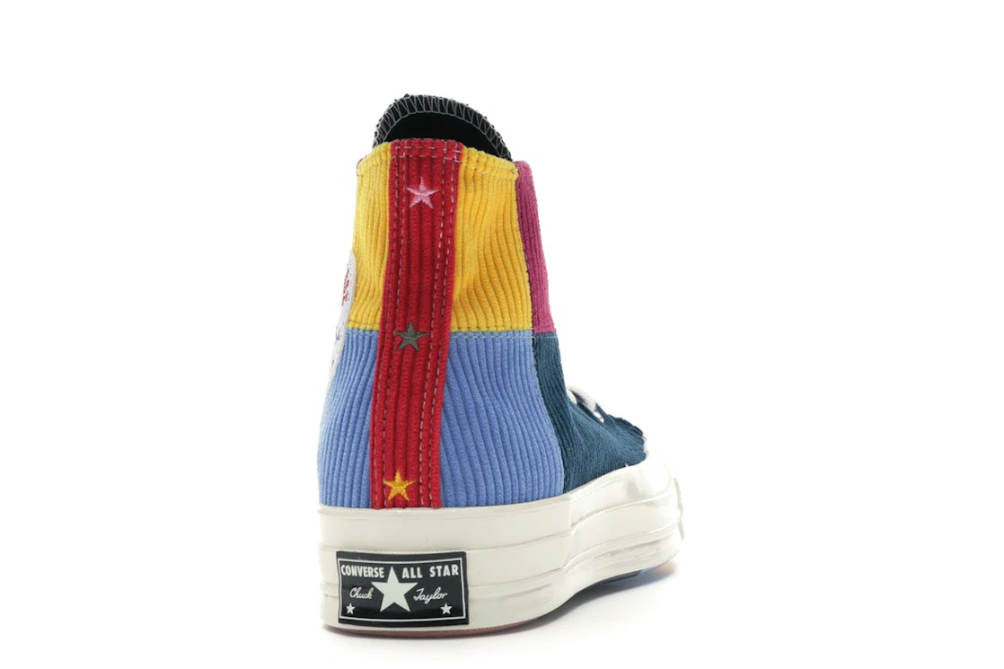 Converse Chuck Taylor All Star 70 Hi Corduroy Patchwork Gold Navy