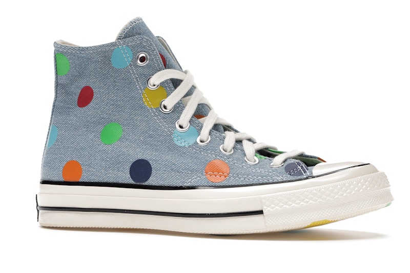 Converse Chuck Taylor All Star 70 Hi Golf Wang Denim Polka Dots