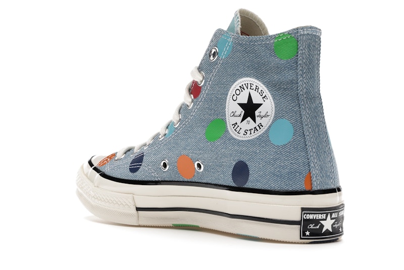 Converse Chuck Taylor All Star 70 Hi Golf Wang Denim Polka Dots