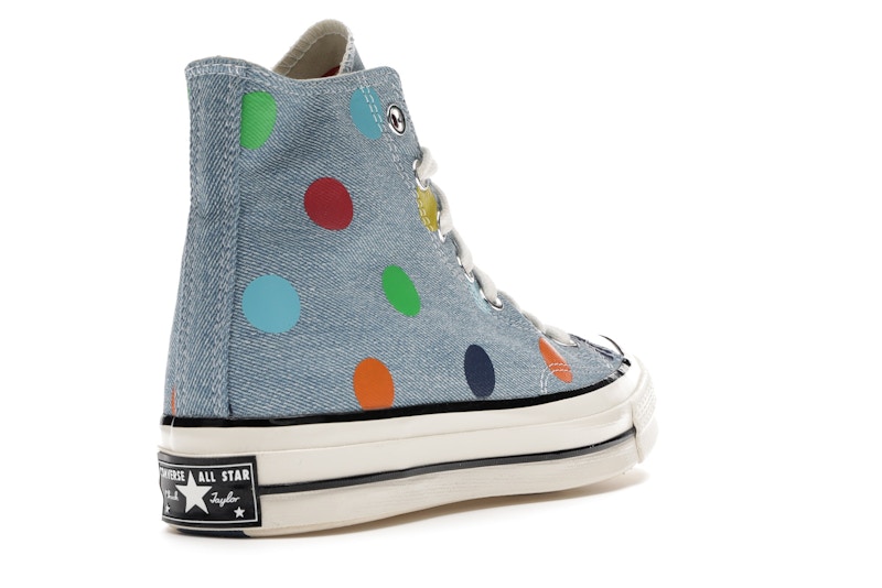 Converse Chuck Taylor All Star 70 Hi Golf Wang Denim Polka Dots