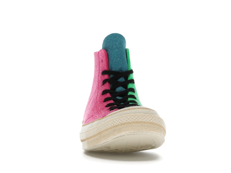 Converse Chuck Taylor All Star 70 Hi JW Anderson Felt Fuchsia Purple Island Green