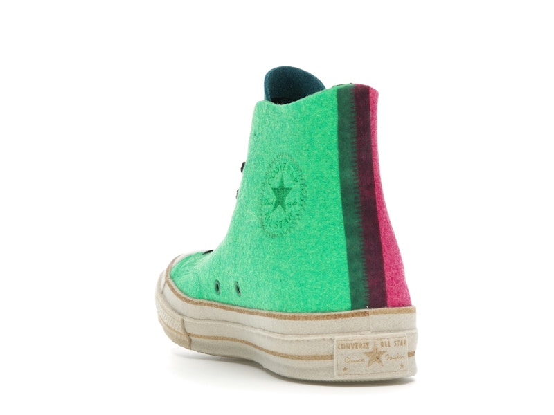 Converse Chuck Taylor All Star 70 Hi JW Anderson Felt Fuchsia Purple Island Green