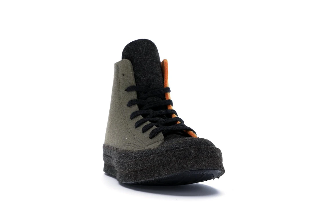 Converse Chuck Taylor All Star 70 Hi JW Anderson Felt Stone Grey Flame Orange