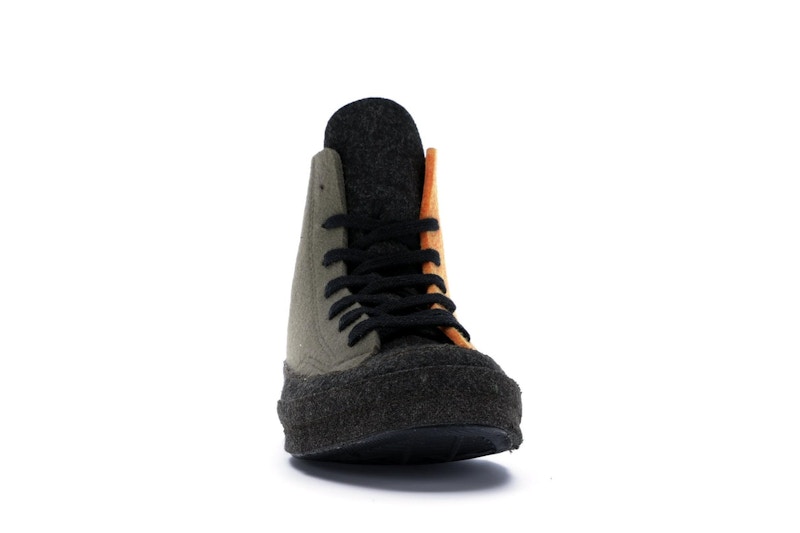 Converse Chuck Taylor All Star 70 Hi JW Anderson Felt Stone Grey Flame Orange