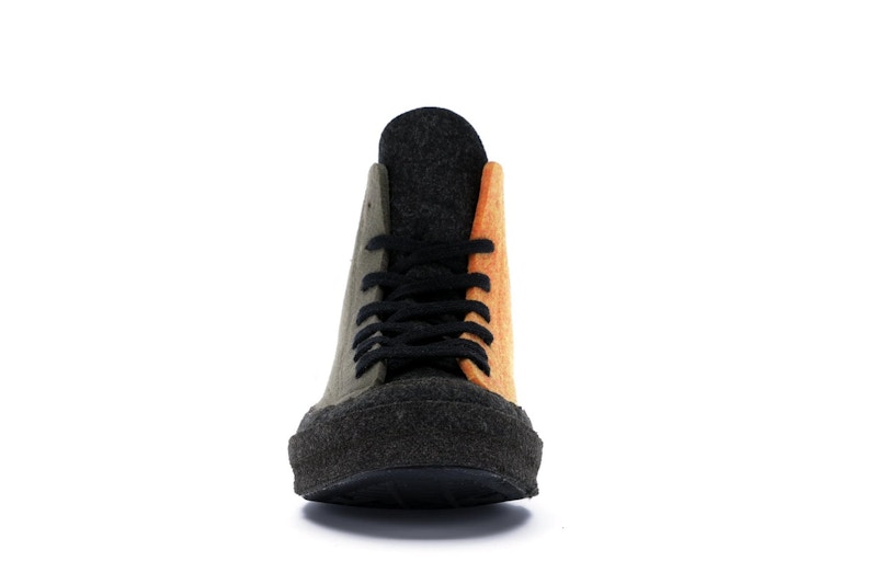 Converse Chuck Taylor All Star 70 Hi JW Anderson Felt Stone Grey Flame Orange