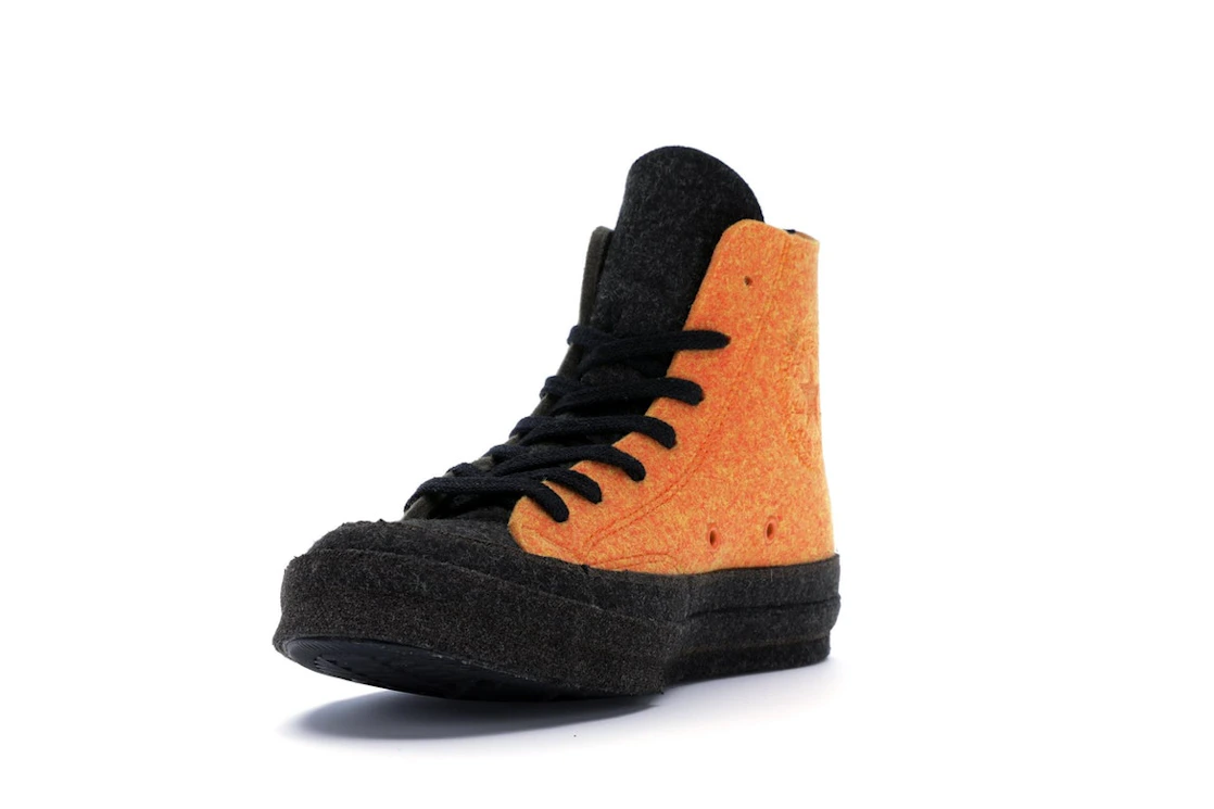 Converse Chuck Taylor All Star 70 Hi JW Anderson Felt Stone Grey Flame Orange