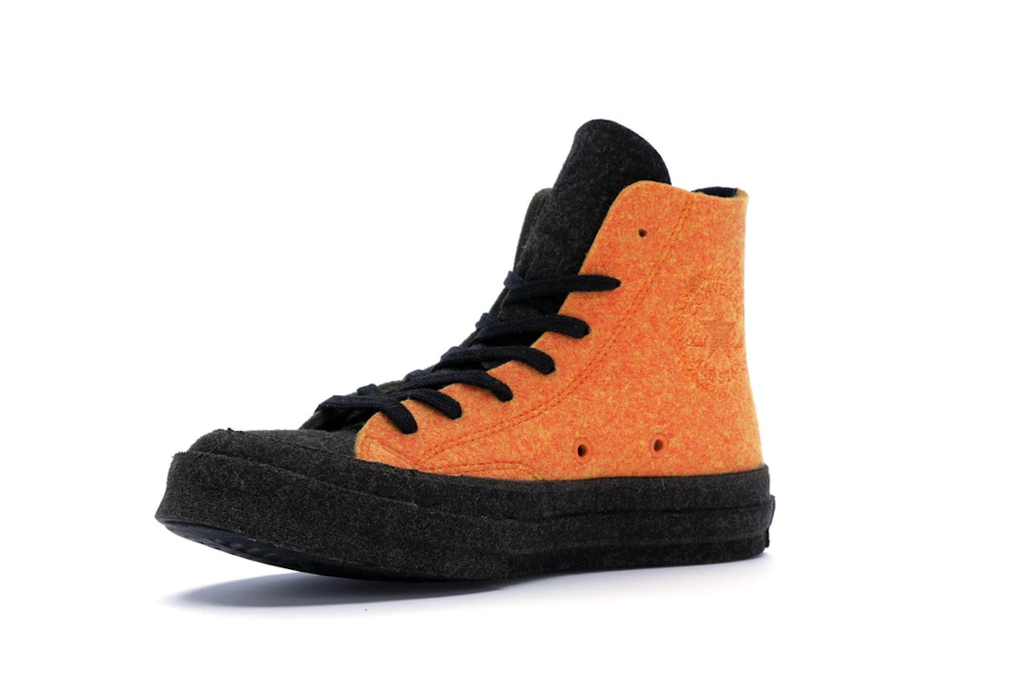Converse Chuck Taylor All Star 70 Hi JW Anderson Felt Stone Grey Flame Orange
