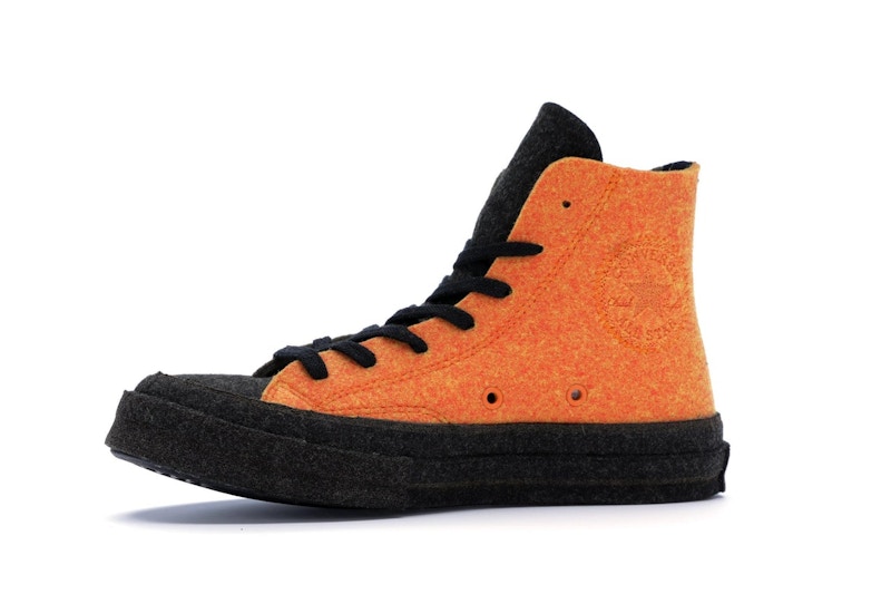 Converse Chuck Taylor All Star 70 Hi JW Anderson Felt Stone Grey Flame Orange