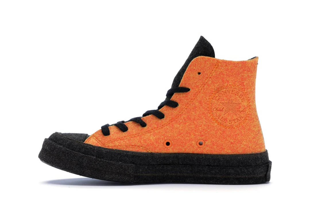 Converse Chuck Taylor All Star 70 Hi JW Anderson Felt Stone Grey Flame Orange