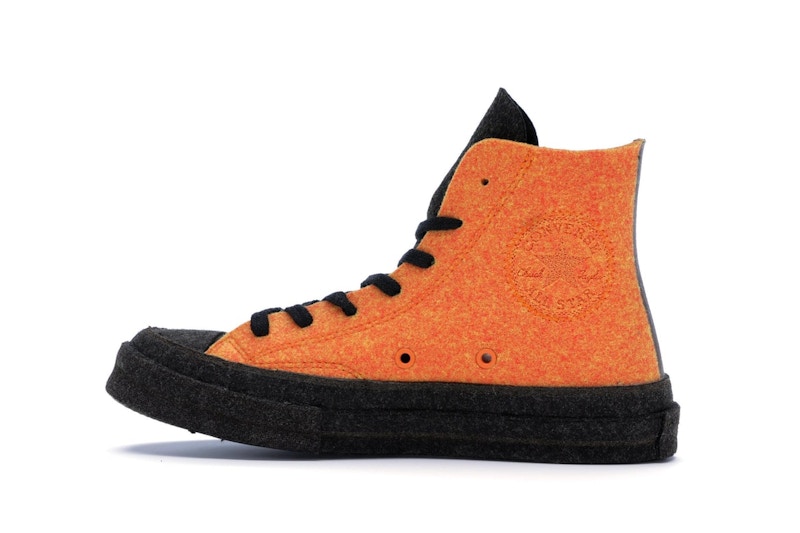 Converse Chuck Taylor All Star 70 Hi JW Anderson Felt Stone Grey Flame Orange