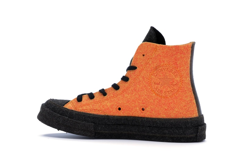 Converse Chuck Taylor All Star 70 Hi JW Anderson Felt Stone Grey Flame Orange