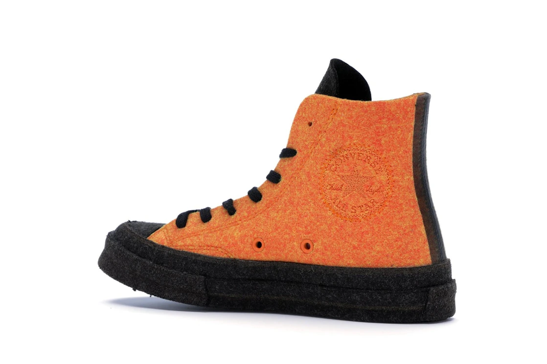 Converse Chuck Taylor All Star 70 Hi JW Anderson Felt Stone Grey Flame Orange