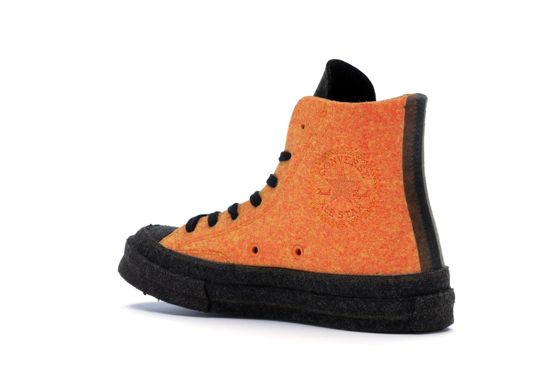 Converse Chuck Taylor All Star 70 Hi JW Anderson Felt Stone Grey Flame Orange