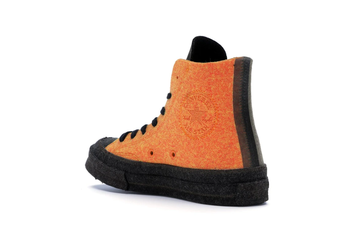 Converse Chuck Taylor All Star 70 Hi JW Anderson Felt Stone Grey Flame Orange