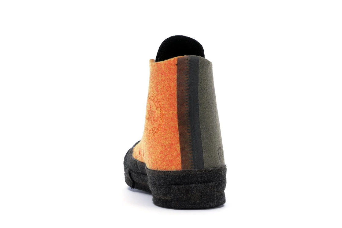 Converse Chuck Taylor All Star 70 Hi JW Anderson Felt Stone Grey Flame Orange