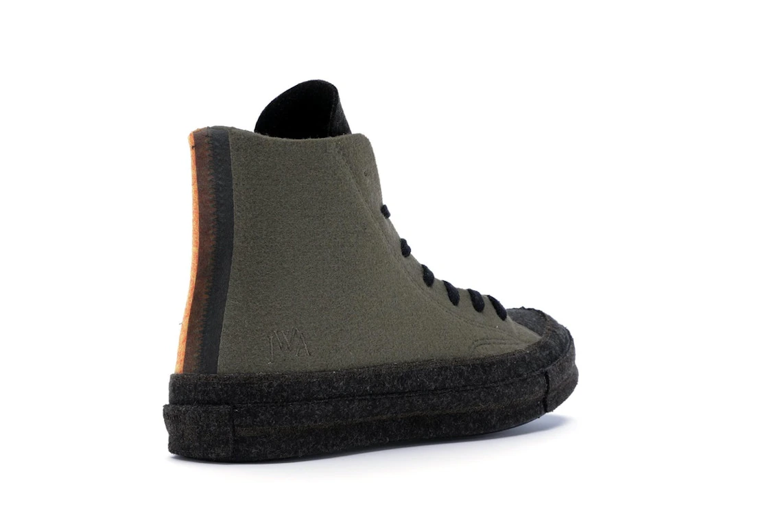 Converse Chuck Taylor All Star 70 Hi JW Anderson Felt Stone Grey Flame Orange