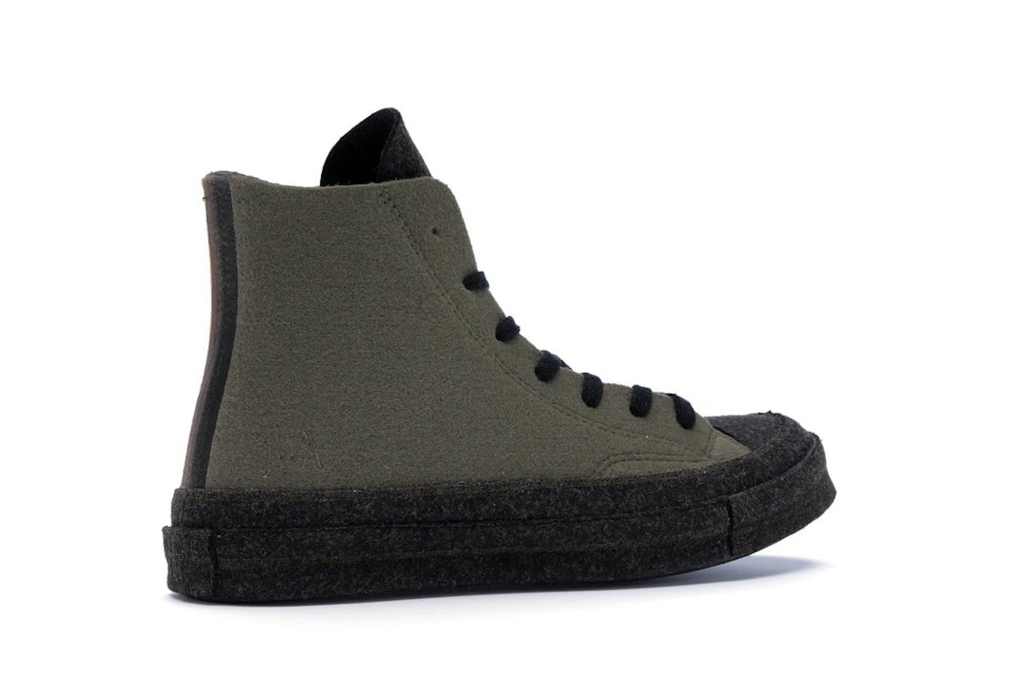 Converse Chuck Taylor All Star 70 Hi JW Anderson Felt Stone Grey Flame Orange