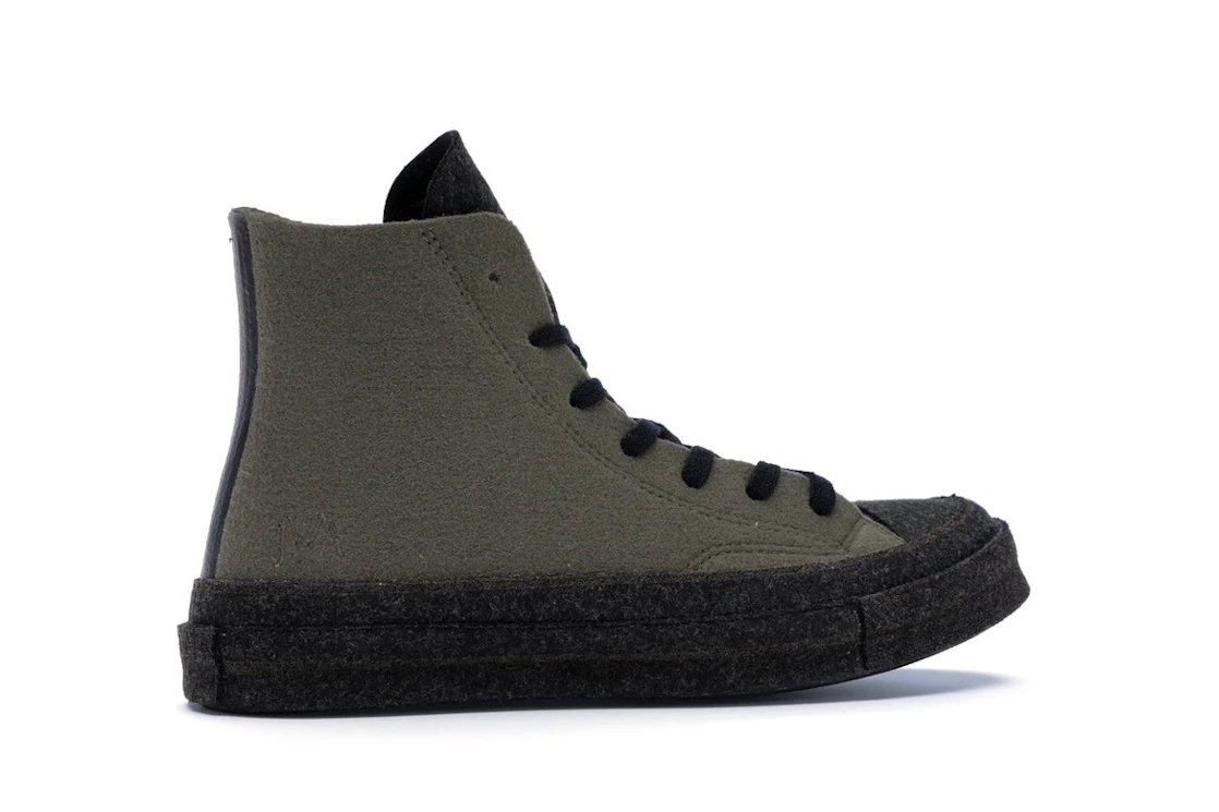 Converse Chuck Taylor All Star 70 Hi JW Anderson Felt Stone Grey Flame Orange