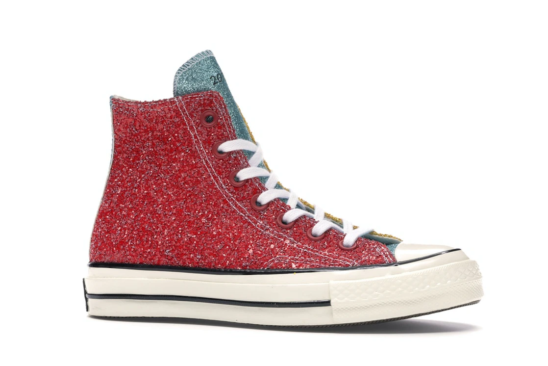 Converse Chuck Taylor All Star 70 Hi JW Anderson Glitter Yellow Red