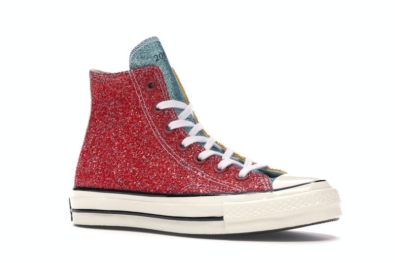 Converse Chuck Taylor All Star 70 Hi JW Anderson Glitter Yellow Red