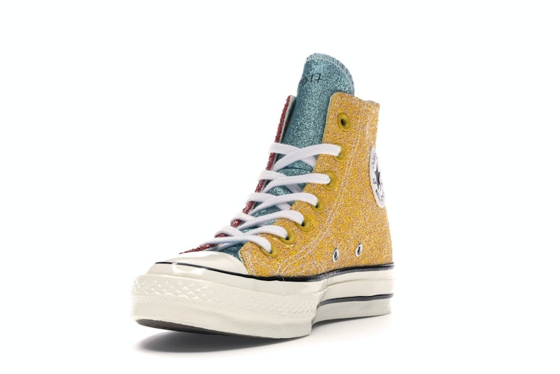 Converse Chuck Taylor All Star 70 Hi JW Anderson Glitter Yellow Red